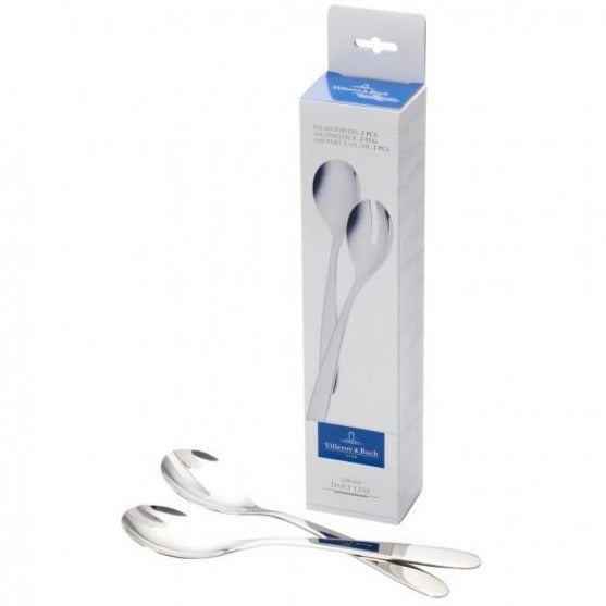 Villeroy and Boch Daily Line Salad Servers, 2 pieces