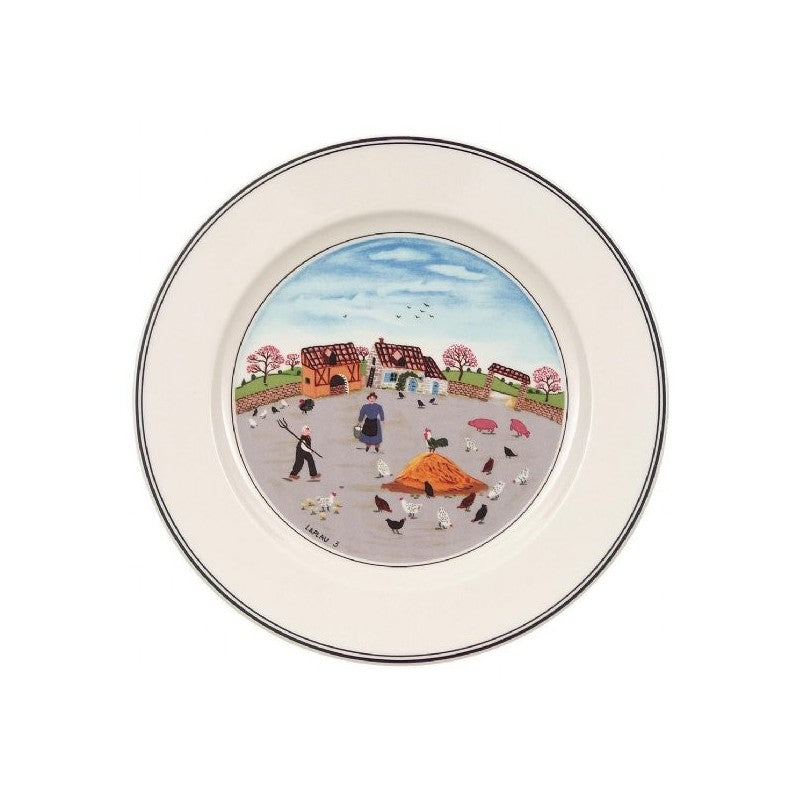 Villeroy and Boch Design Naif Salad Plate Poultry Farm