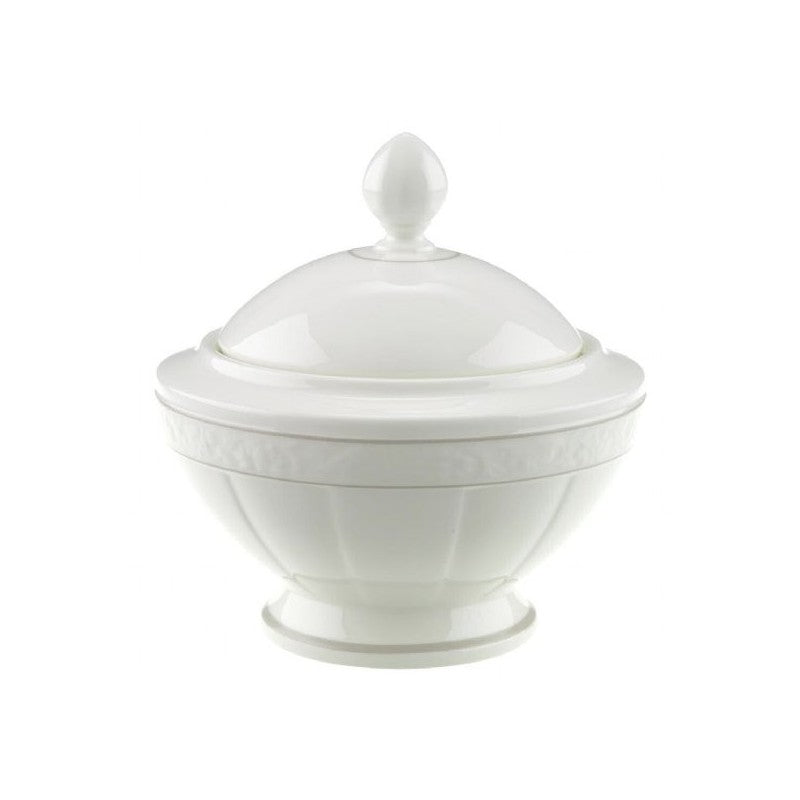 Villeroy and Boch Gray Pearl Covered Sugar/Jampot