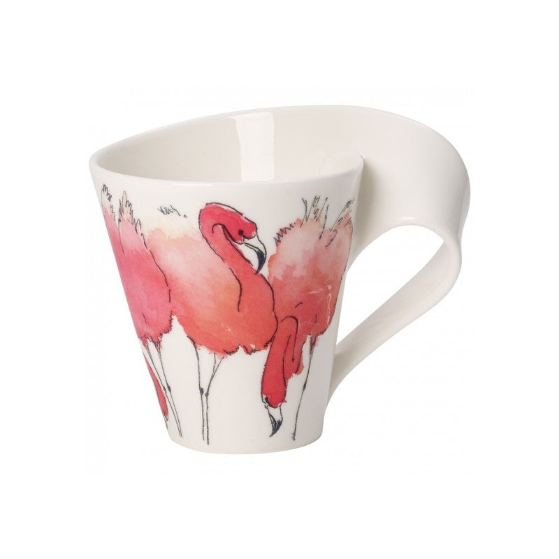 Villeroy and Boch New Wave Caffe Flamingo Mug in Giftbox