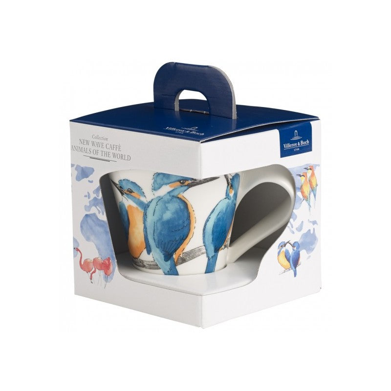 Villeroy and Boch New Wave Caffe King Fisher Mug in Giftbox
