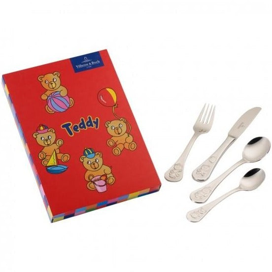 Villeroy and Boch Teddy 4 Piece Children's Cutlery Set