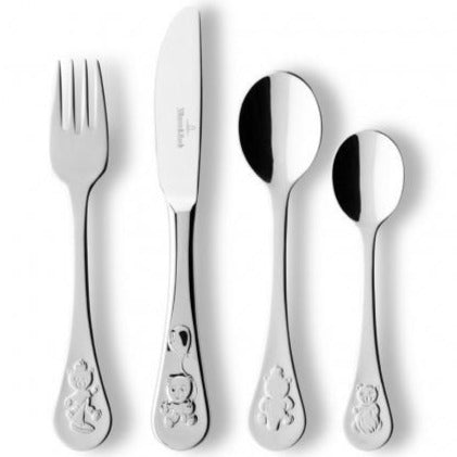 Villeroy and Boch Teddy 4 Piece Children's Cutlery Set