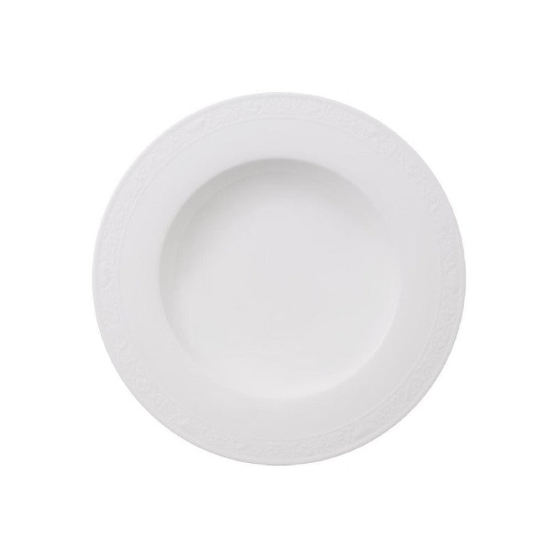 Villeroy and Boch White Pearl Deep Plate 24cm