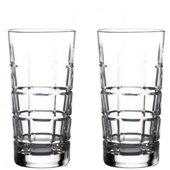 Waterford Crystal Gin Journey Cluin Hi Ball Glass Pair