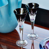 Waterford Crystal Lismore Black Toasting Flute Pair