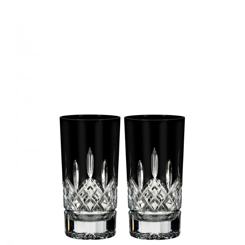Waterford Crystal Lismore Black Hi Ball Pair