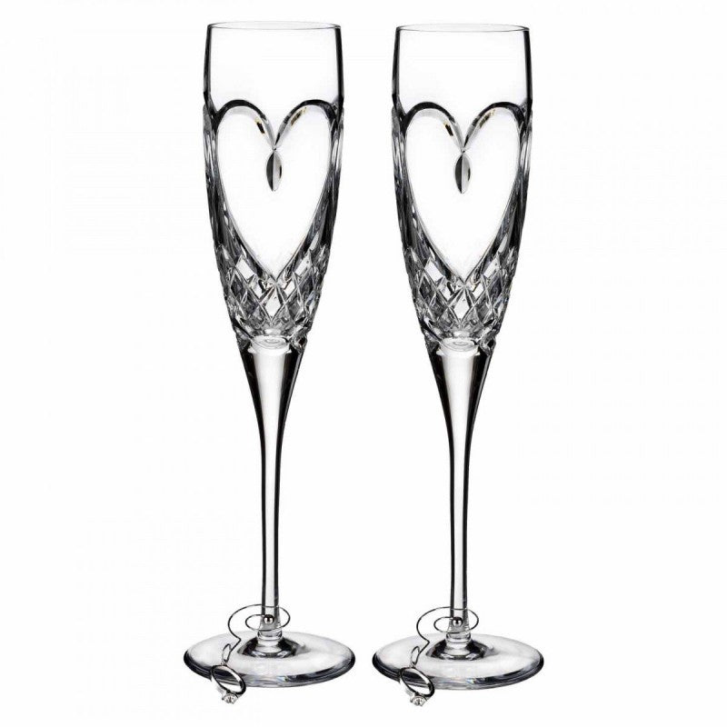 Waterford Crystal Love Flutes True Love Set of 2