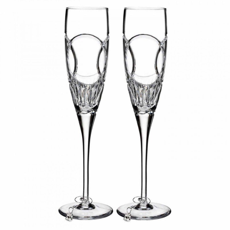 Waterford Crystal Love Flutes Wedding Vows Set of 2