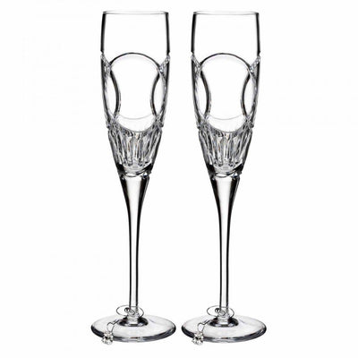 Waterford Crystal Love Flutes Wedding Vows Set of 2