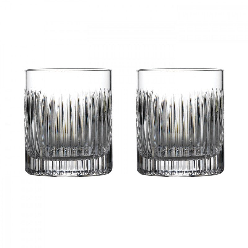 Waterford Crystal Short Stories Aras Double Old Fashioned Tumbler Pair