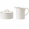 Wedgwood Gio Gold Covered Sugar and Cream