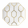 Wedgwood Gio Gold Octagonal Plate White 23cm