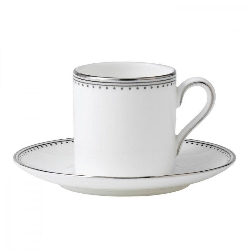Wedgwood Vera Wang Grosgrain Coffee Cup & Saucer Set of 2