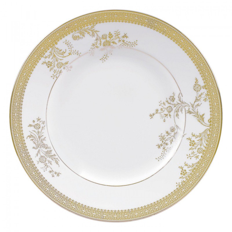 Wedgwood Vera Wang Lace Gold Plate 20cm - Set of 4