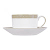 Wedgwood Vera Wang Lace Gold Teacup & Saucer Set of 2