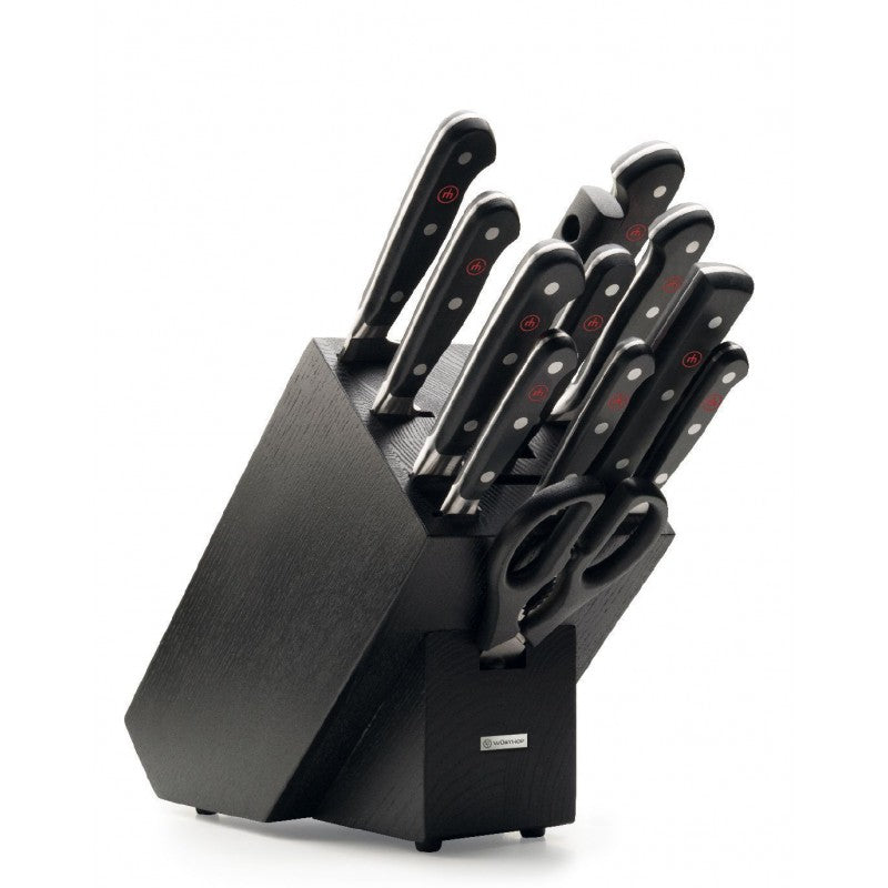 Wusthof Classic 12 piece Knife Block set - Black