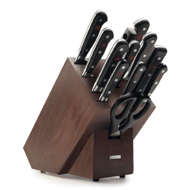 Wusthof Classic 12 piece Knife Block set - Brown Ash