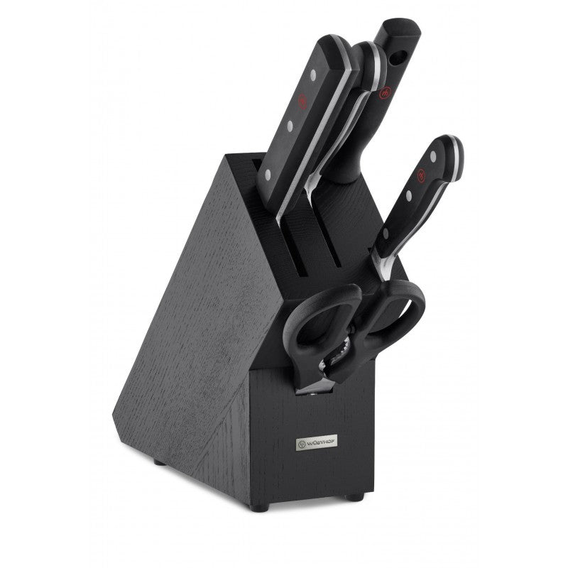 Wusthof Classic Chinese 5pc Block Set - Black
